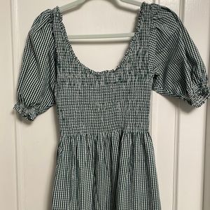 Hill House Louisa Nap dress green gingham